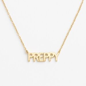 Gold PREPPY Minimalist Necklace - Adjustable Dainty Layering Jewelry for Women